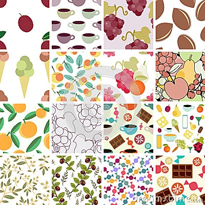 Patterns Set Vector Illustration