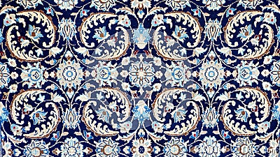 Patterns of typical Turkish carpet Stock Photo