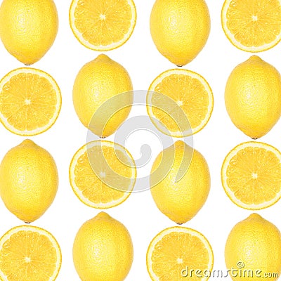 Patters made of fresh lemons Stock Photo