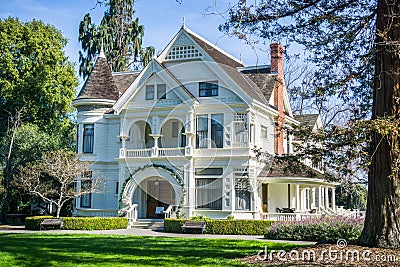 Patterson House on the grounds of Ardenwood Historic Farm Stock Photo