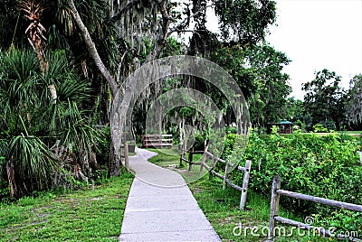Patterson Park in Fort Meade Florida Stock Photo