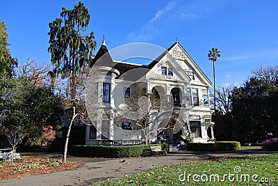 Patterson ranch house in Ardenwood farm Fremont California Editorial Stock Photo