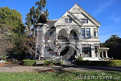 Patterson ranch house in Ardenwood farm Fremont California Editorial Stock Photo