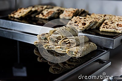 Patty wrap - GÃ¶zleme Stock Photo