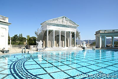 Paul Getty Museum Pool Editorial Stock Photo