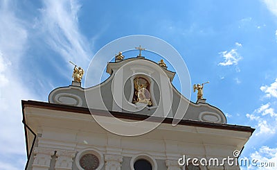 Paul Parish Church, in Innichen San Candido Stock Photo