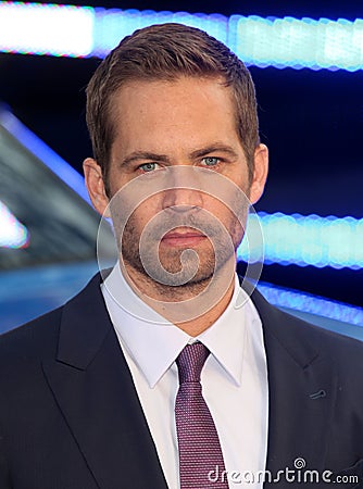 Paul Walker Editorial Stock Photo