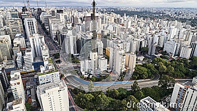 Avenida Paulista, Sao Paulo city, Brazil Stock Photo