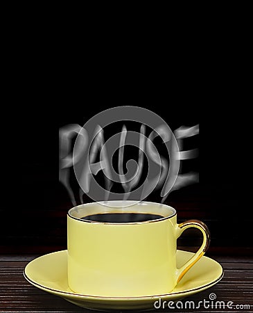 Pause for a coffee Stock Photo