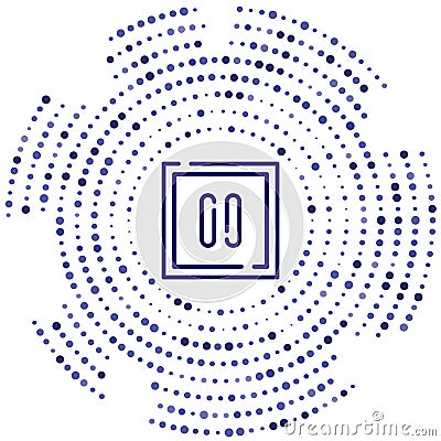 pause vector icon. pause editable stroke. pause linear symbol for use on web and mobile apps, logo, print media. Thin line Vector Illustration
