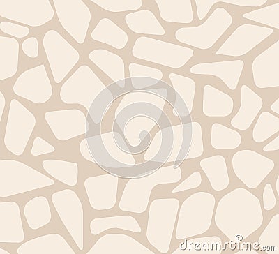 Paved Tile Stone Pavement Surface Seamless Pattern Vector Illustration