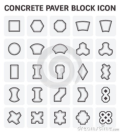 Paver block icon Vector Illustration