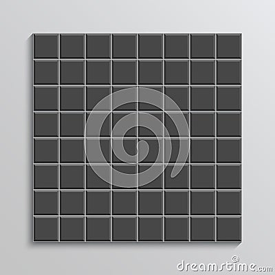 Paver tile floor. Slab pavement pattern. Street seamless texture. Decorative sidewalk Vector Illustration