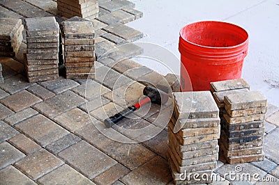 Pavers Stock Photo