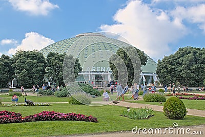 PavilhÃ£o dos Desportos, cultral and sports arena in Porto Editorial Stock Photo