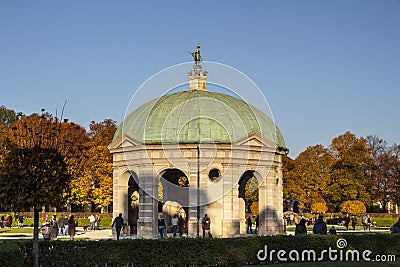 Pavilion in the Hofgarten in Munich, Germany, 2015 Editorial Stock Photo