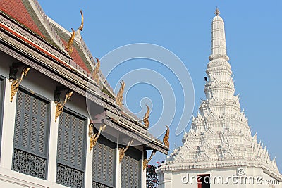 pavilion and kiosk at the great palace in bangkok (thailand) Stock Photo