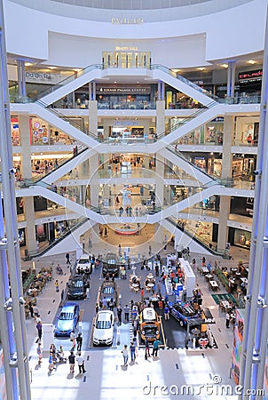 Famous PAVILION Shopping mall Kuala Lumpur Editorial Stock Photo