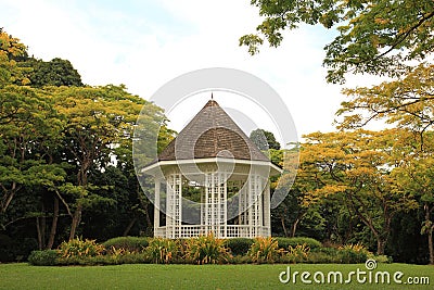 Pavilion at Singapore Botanic Gardens Stock Photo