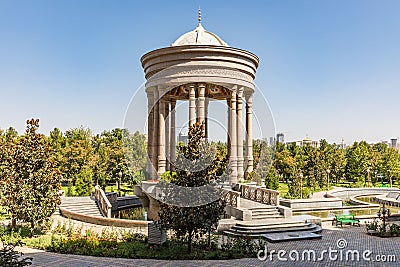 Pavillion at Navruz Palace in Dushanbe Stock Photo