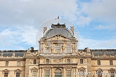 Pavillon Sully of Louvre museum Editorial Stock Photo