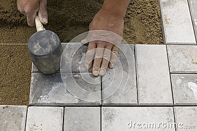 Paving blocks Stock Photo