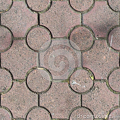 Paving slabs. Seamless textures, amenable to stacking, close-up rows Stock Photo