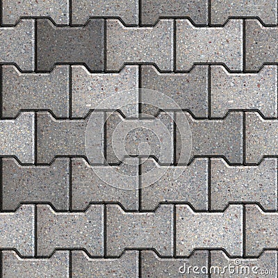 Paving Slabs. Seamless Tileable Texture. Stock Photo