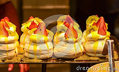 Pavlova Dessert Stock Photo