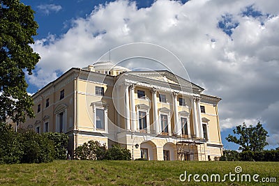 Pavlovsk Palace, 18 century, Russian Imperial residence in Pavlovsk near Saint Petersburg, Russia Stock Photo