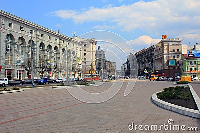 Pavlovskaya Square, Kharkov, Ukraine Editorial Stock Photo