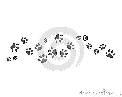 Paw backgraound vector Vector Illustration