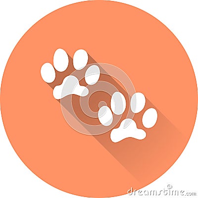 Paw icon Stock Photo