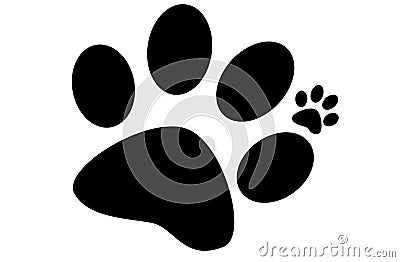 Paw Print Stock Photo