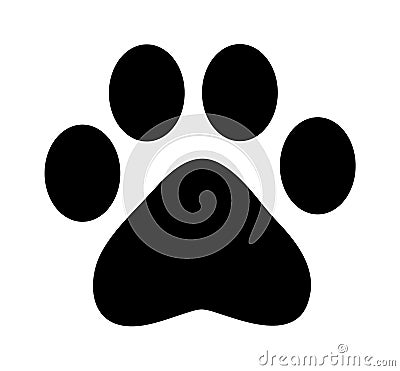 Paw print icon Vector Illustration