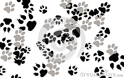 Paw prints Stock Photo