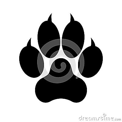 Paw Prints. Logo. Vector Illustration Stock Photo