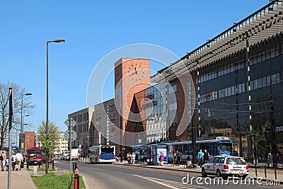 Pawia Street in Krakow Editorial Stock Photo