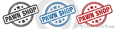 pawn shop stamp. pawn shop round isolated sign. Vector Illustration