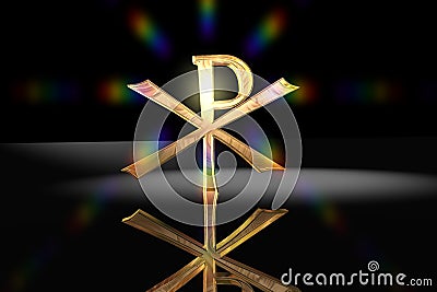 Pax Christi - Christian Cross Symbol Stock Photo