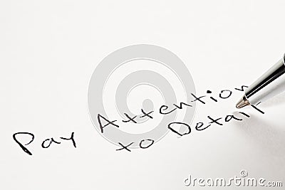 Pay Attention To Detail Stock Images - Image: 18372134