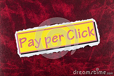 Pay click online internet marketing website advertising digital network traffic Stock Photo