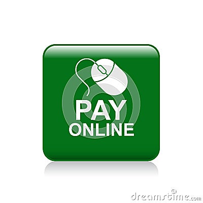 Pay online now Cartoon Illustration