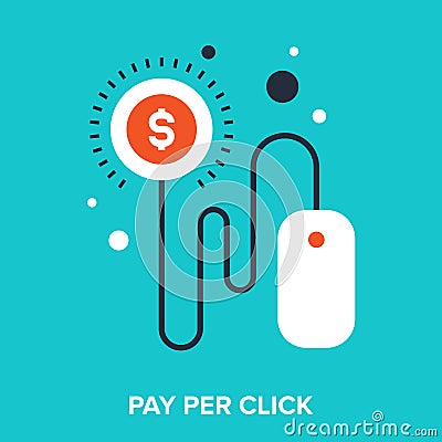 Pay per click Vector Illustration