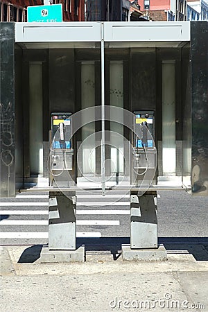 Pay Phones Stock Photo