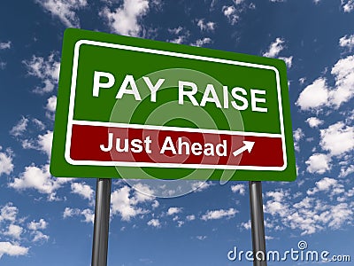 Pay raise just ahead Cartoon Illustration