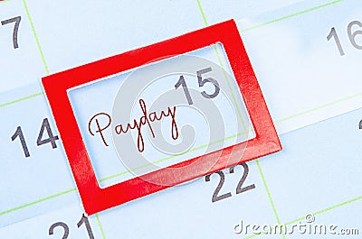 The Payday concept Stock Photo