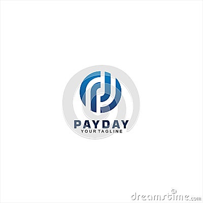 Payday Logo Design inspiration Idea Vector Illustration