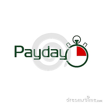Payday Logo icon isolated on white background Vector Illustration