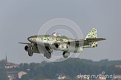 Messerschmitt Me 262 Luftwaffe World War II jet fighter aircraft Editorial Stock Photo
